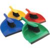 Plastic Dustpan & Soft Brush Set Green thumbnail-1