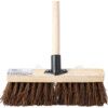 12" Stiff Bassine Broom with 60" Wooden Handle thumbnail-2
