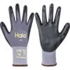 Mechanical Hazard Gloves, Black/Grey, Nylon/Spandex Liner, Polyurethane Coating, EN388: 2016, 4, 1, 2, 1, X, Size 8 thumbnail-0
