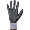 Mechanical Hazard Gloves, Black/Grey, Nylon/Spandex Liner, Polyurethane Coating, EN388: 2016, 4, 1, 2, 1, X, Size 8 thumbnail-2
