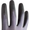 Mechanical Hazard Gloves, Black/Grey, Nylon/Spandex Liner, Polyurethane Coating, EN388: 2016, 4, 1, 2, 1, X, Size 8 thumbnail-3
