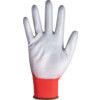 Mechanical Hazard Gloves, Red/Grey, Nylon Liner, Polyurethane Coating, EN388: 2016, 4, 1, 2, 1, Size 8 thumbnail-2