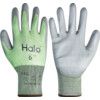 Cut Resistant Gloves, 13 Gauge Cut D, Size 8, Green & Grey, Nylon-PU Palm, EN388: 2016 thumbnail-0