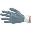 Mechanical Hazard Gloves, Grey/White, Nylon Liner, Nitrile Coating, EN388: 2003, 4, 1, 3, 2, Size 8 thumbnail-1