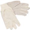 General Handling Gloves, Grey/White, Leather Coating, Cotton Liner, Size 10 thumbnail-1