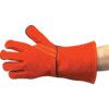 General Handling Gauntlet, Red, Leather Coating, Fleece Liner, Size 10 thumbnail-0
