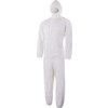 Disposable Hooded Coveralls, Type 5/6, White, Small, 27-36" Chest thumbnail-0