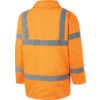 Hi-Vis Waterproof Jacket, Large, Orange, Polyester, EN20471 thumbnail-1