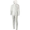 Chemical Protective Coveralls, Disposable, White, Polypropylene, Zipper Closure, Chest 40-42", L thumbnail-0