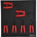 6 Piece Reversible Circlip Pliers, Straight & Bent Nose Set in Tool Control 2/3 Width Foam Inlay.
 thumbnail-0