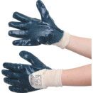 Heavy Duty Nitrile Coated Blue Gloves thumbnail-1
