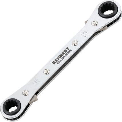 Double End, Ratchet Ring Spanner, 21 x 22mm, Metric