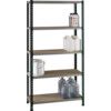 Standard Duty Shelving, 5 Shelves, 400kg Shelf Capacity, 1980mm x 900mm x 300mm, Red & Grey thumbnail-0