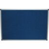 FELT NOTICE BOARD 1200x900mm BLUE ALUMINIUM TRIM thumbnail-0