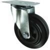 SWIVEL PLATE 160mm RUBBER TYRE; POLY' CENTRE thumbnail-0