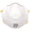Disposable Mask, Valved, White;Yellow, FFP2, Filters Particulates, Pack of 10 thumbnail-0