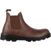 Unisex Safety Boots Size 3, Brown, Leather, Steel Toe Cap thumbnail-0