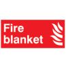Fire Blanket Vinyl Sign 200mm x 100mm thumbnail-0