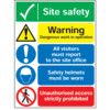 Site Safety Warning Dangerous Work Rigid PVC Sign - 600 x 800mm thumbnail-0