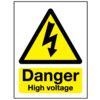 High Voltage Rigid PVC Danger Sign 297 x 420mm thumbnail-0