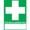 First Aid is Available From Rigid PVC Sign 297 x 420mm thumbnail-0