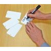 White Plastic Tags - 120x70 mm - Unwired (Pack of 500) thumbnail-0