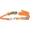 4m x 25mm, Load Strap-Double Hook (Two Part), 1500kg Load Capacity, Orange, 2-Piece thumbnail-0