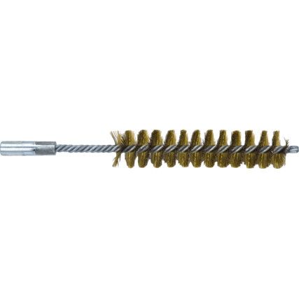 3/8in Double Spiral Power Brush c/w Universal - Brass.