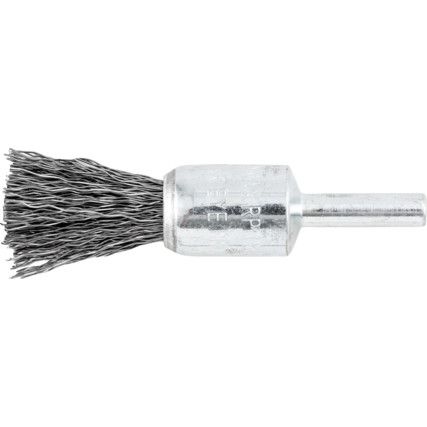 17mm Crimped Wire Flat End De-carbonising Brush - 30SWG