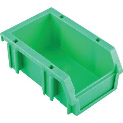 Storage Bins, Plastic, Green, 88x130x55mm