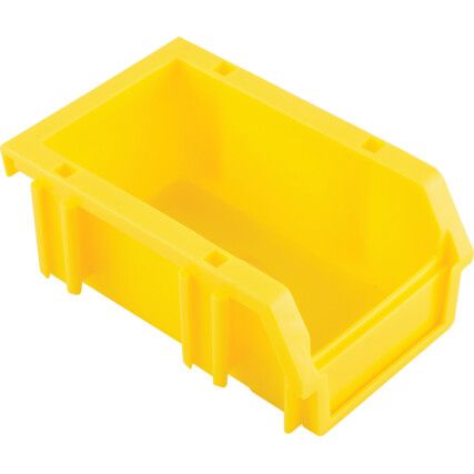 Storage Bins, Plastic, Yellow, 88x130x55mm