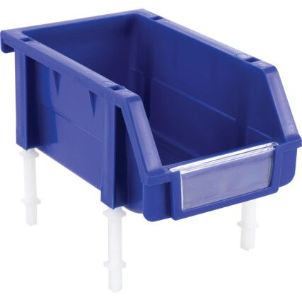 Storage Bins, Plastic, Blue, 100x160x74mm