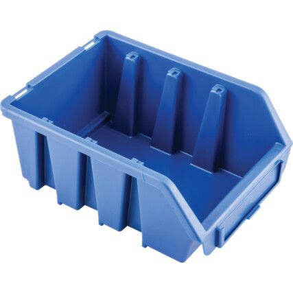 Storage Bins, Plastic, Blue, 116x161x75mm