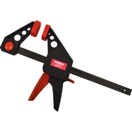 25in./625mm Quick Clamp, Nylon Jaw, 180kg Clamping Force, Pistol Grip Handle