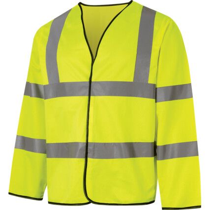 Hi-Vis Lightweight Jacket, Medium, Yellow, Polyester, EN20471